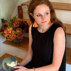 Tassel Drop Earrings in Autumn Multi Color